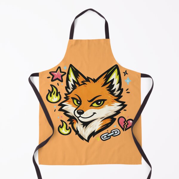Item preview, Static Fox Bold Y2K Soft Grunge Doodle Art designed and sold by AbderraimArt.