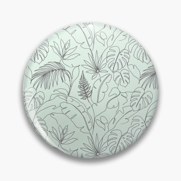 Item preview, Minimalist Tropical Leaf Line Art Seamless Pattern designed and sold by FashioonTrends.