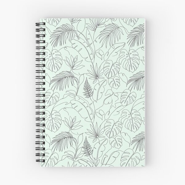Item preview, Minimalist Tropical Leaf Line Art Seamless Pattern designed and sold by FashioonTrends.