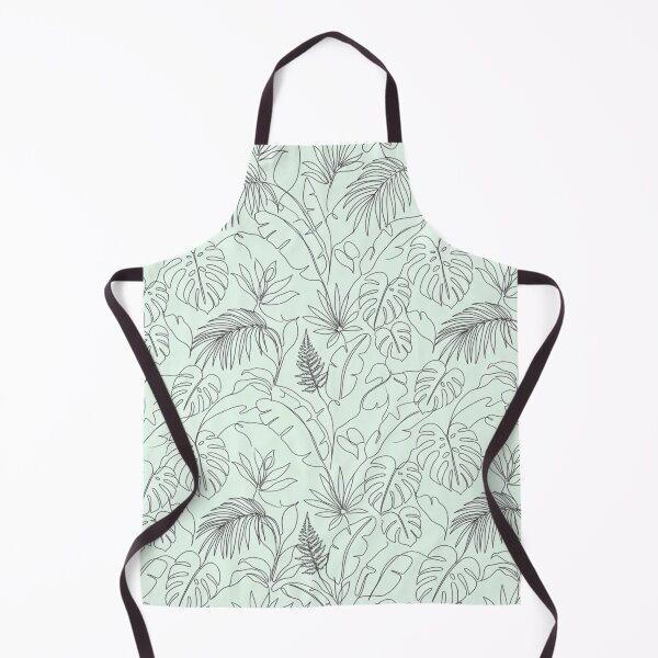 Item preview, Minimalist Tropical Leaf Line Art Seamless Pattern designed and sold by FashioonTrends.