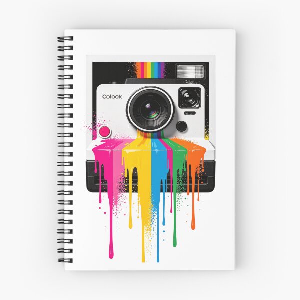 Item preview, Polaroid Color Collage – Retro Camera Drip Tee designed and sold by Artify24.