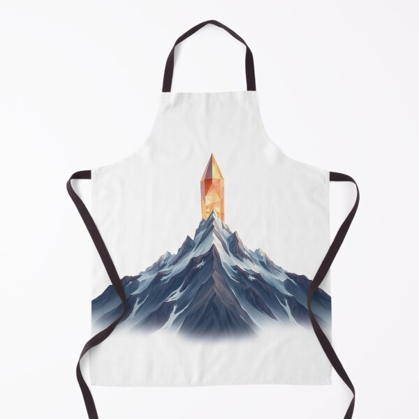 Item preview, A Mountain Range With A Giant Crystal Nestled In I designed and sold by QuirkThreadsCo.