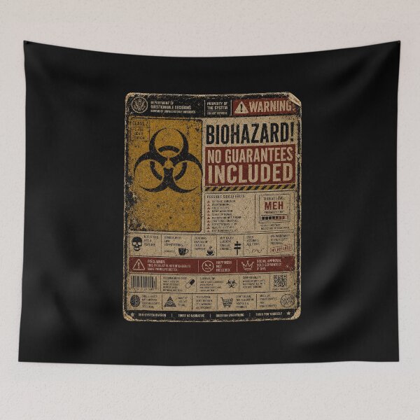 Item preview, SIGNS - Warning Biohazard - No Guarantees Included designed and sold by MetusArt.