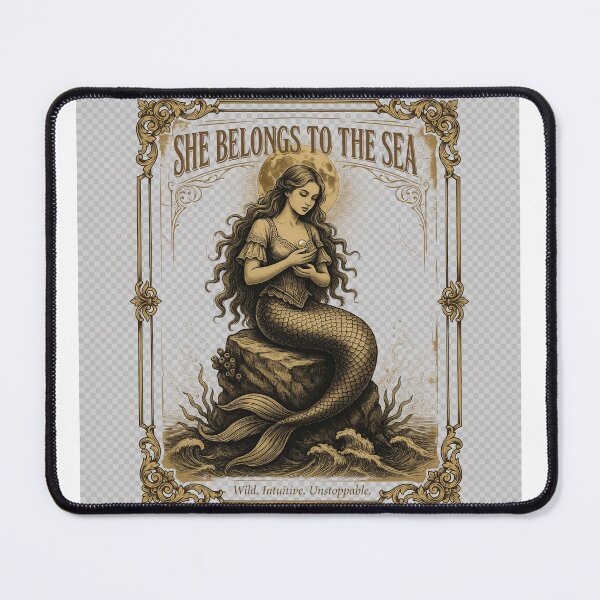 Item preview, Sea Witch Dark Vintage Mermaid Gothic Witch designed and sold by mermaidstribe.