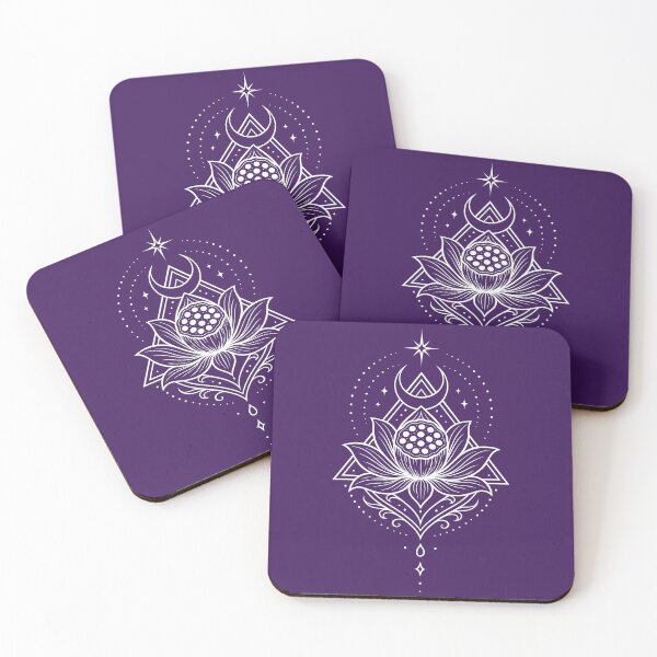 Item preview, Lotus Sacred Geometry Moon Spiritual Symbol designed and sold by Christine Krahl.