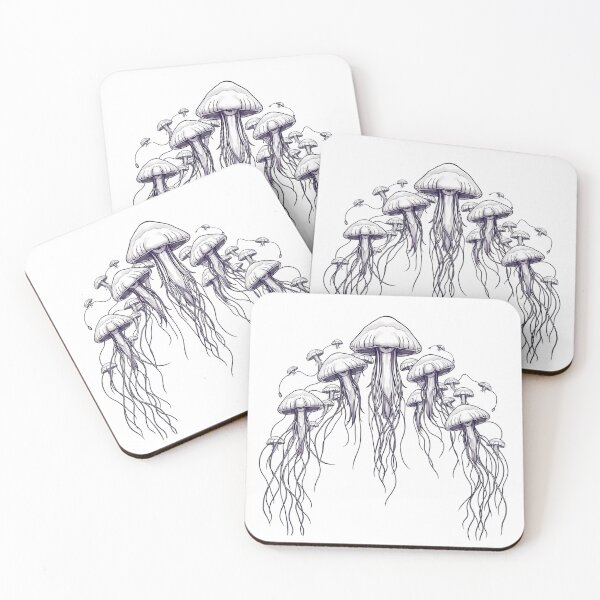 Item preview, A School Of Jellyfish Forming A Majestic Archway A designed and sold by QuirkThreadsCo.