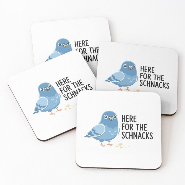 Item preview, Here For The Schnacks Funny Pigeon designed and sold by raedattia.