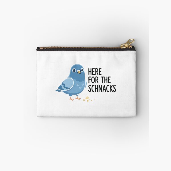 Item preview, Here For The Schnacks Funny Pigeon designed and sold by raedattia.