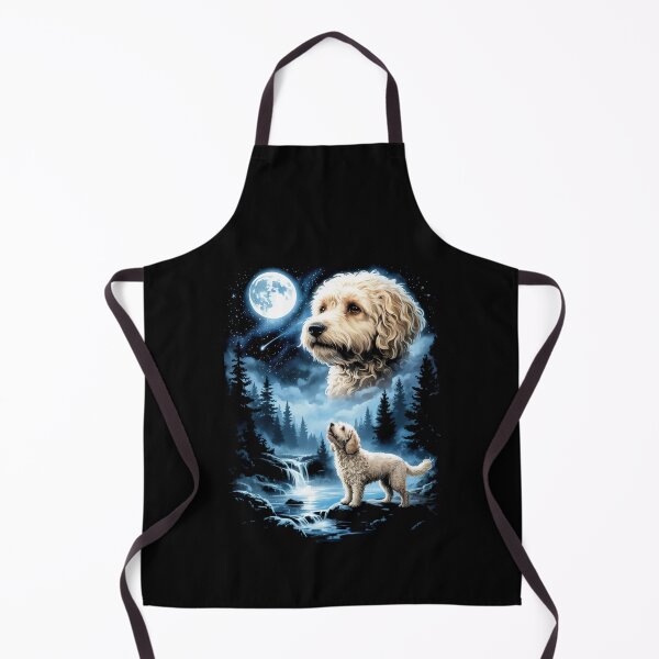 Item preview, Maltipoo Howling to The Moon Vintage Meme designed and sold by Hedoraxe.
