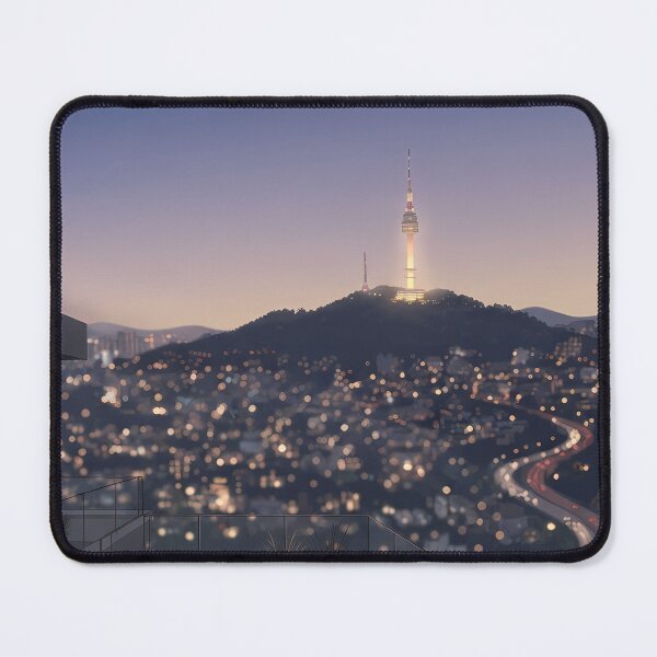 Item preview, Seoul Night: Namsan Tower Rooftop Serenity designed and sold by SOOstudio73.