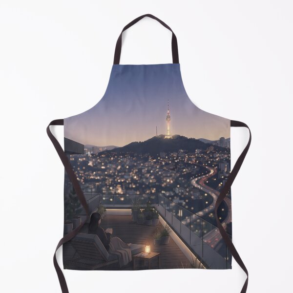 Item preview, Seoul Night: Namsan Tower Rooftop Serenity designed and sold by SOOstudio73.