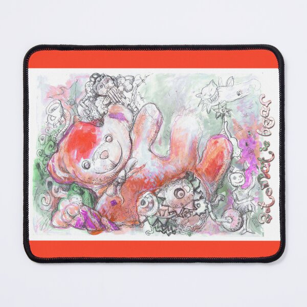 Item preview, Automatic Teddy Bear With Ice-cream Cone (Original Ink Painting by ACCI) designed and sold by VanyssaGraphics.