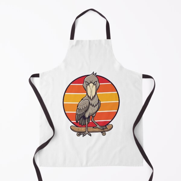 Item preview, Shoebill Stork Skateboarding Retro 70s Sunset Vintage designed and sold by ArcApparel2020.