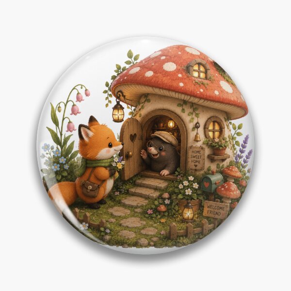 Item preview, Mushroom house Adventure designed and sold by QuirkNest Studio .