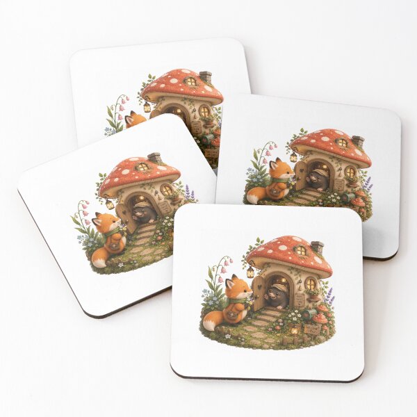 Item preview, Mushroom house Adventure designed and sold by QuirkNest Studio .