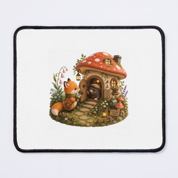Item preview, Mushroom house Adventure designed and sold by QuirkNest Studio .