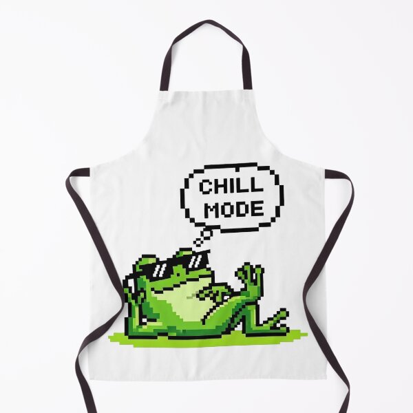 Item preview, Chill Mode Cute Frog Pixel Art Gaming Retro designed and sold by DigitalArtx-com.