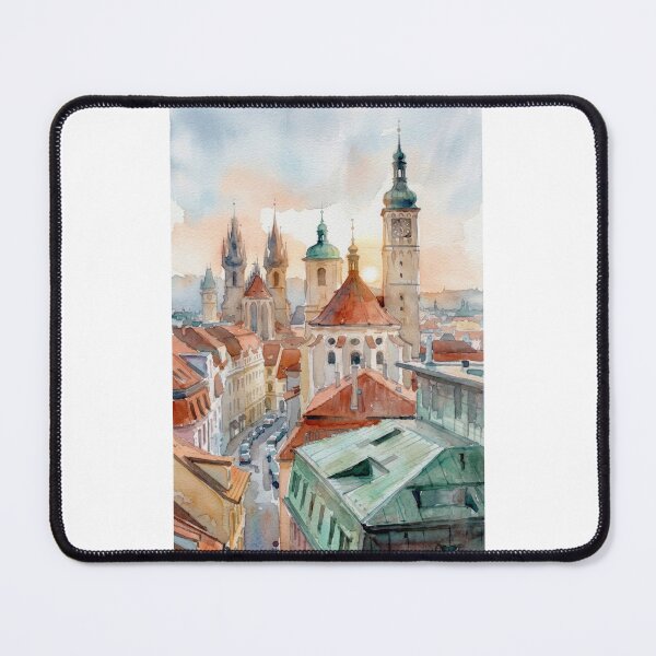 Item preview, Prague Old Town Sunset Skyline designed and sold by caracatita75.