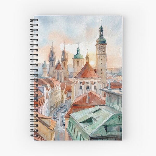 Item preview, Prague Old Town Sunset Skyline designed and sold by caracatita75.