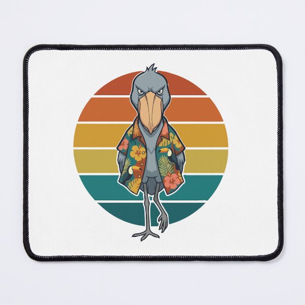 Item preview, Funny Vacation Shoebill Stork Hawaiian Shirt Retro Sunset designed and sold by Arc2020.