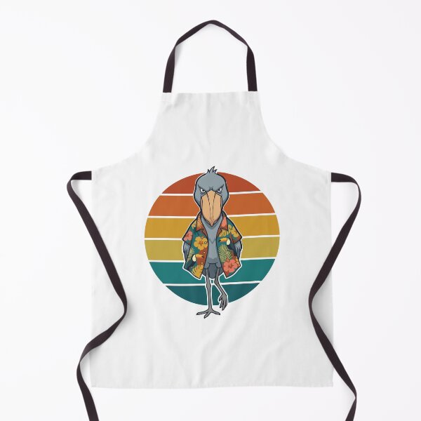 Item preview, Funny Vacation Shoebill Stork Hawaiian Shirt Retro Sunset designed and sold by ArcApparel2020.