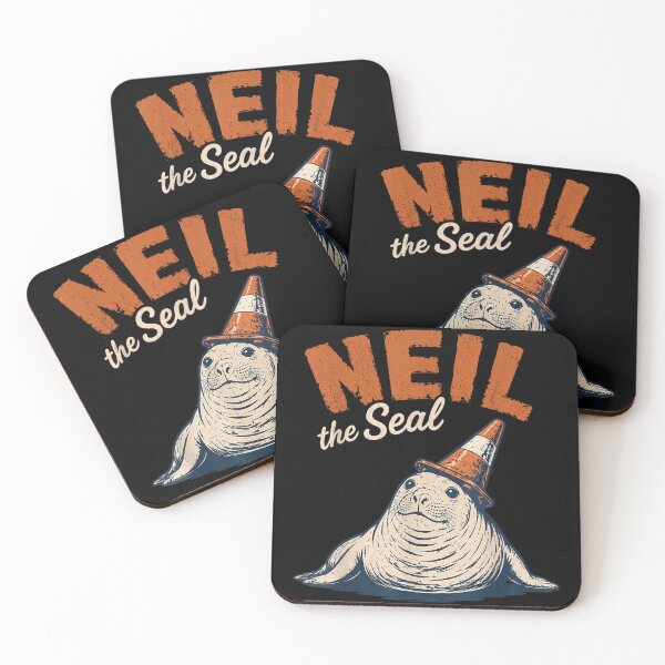 Item preview, Neil The Seal With Traffic Cone Hat Funny Viral Meme Illustration designed and sold by RuperDelois.