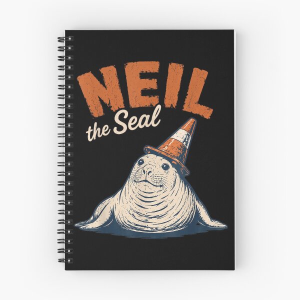 Item preview, Neil The Seal With Traffic Cone Hat Funny Viral Meme Illustration designed and sold by RuperDelois.