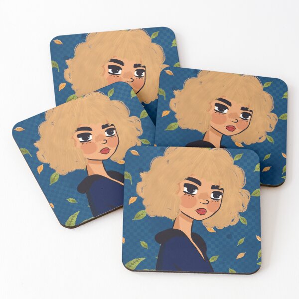 Item preview, Blonde Curly Hair Girl | Whimsical Nature Portrait designed and sold by anasequea.