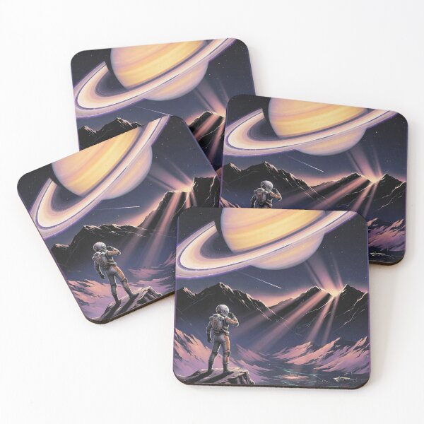 Item preview, Saturn Colony | Retro Arcade Carpet Vintage Sci-Fi Cosmic Art designed and sold by Ruta.