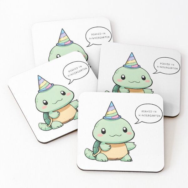 Item preview, Peaked In Kindergarten Funny Turtle Ironic Design designed and sold by tommysworks.