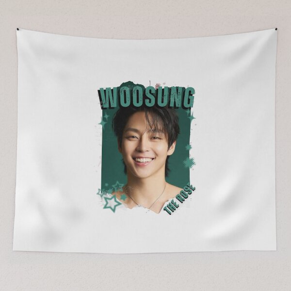 Item preview, The rosee Kim Woosung Rock HipHop Band Kpop Boy group digital art korean pop art designed and sold by AJUNICE STUDIO.