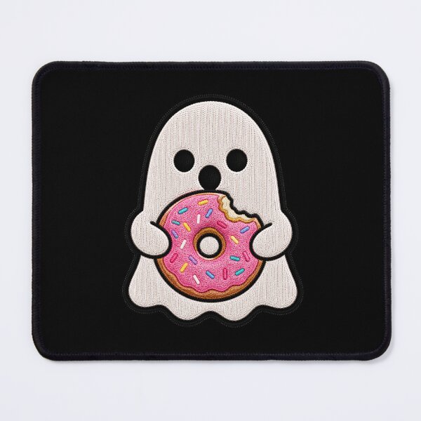 Item preview, Cute Ghost Donut Kawaii Embroidery Patch Design designed and sold by ColorSplash123.