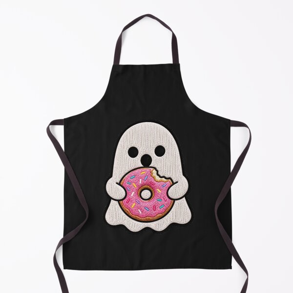 Item preview, Cute Ghost Donut Kawaii Embroidery Patch Design designed and sold by ColorSplash123.