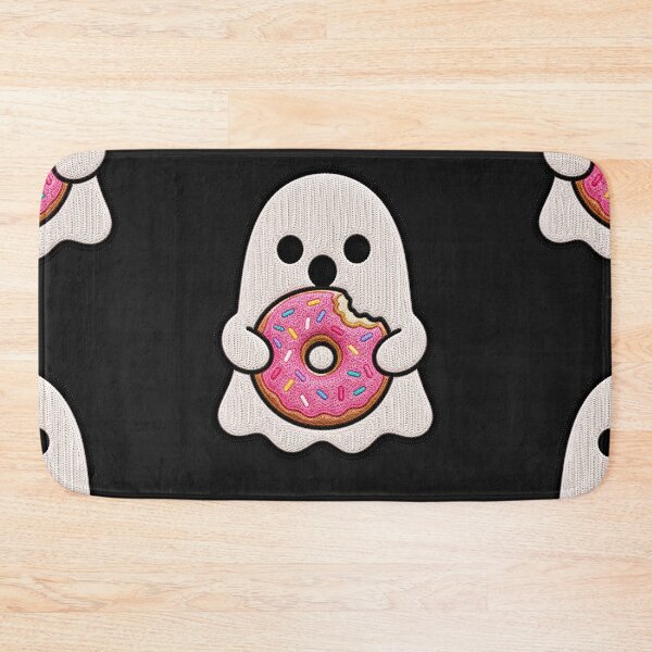 Item preview, Cute Ghost Donut Kawaii Embroidery Patch Design designed and sold by ColorSplash123.