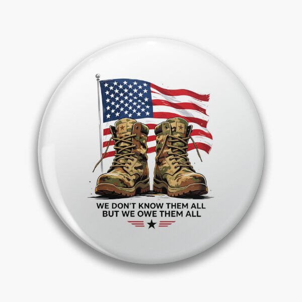 Item preview, Military Honor Collage – Patriotic Boots Flag Tee designed and sold by Artify24.