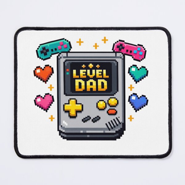 Item preview, Level Dad – Retro Pixel Gamer Console designed and sold by Timeless Junction.