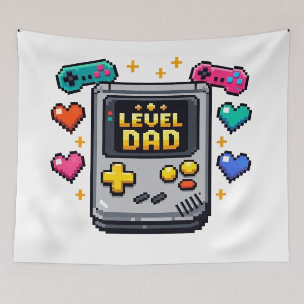 Artikelvorschau, Level Dad – Retro Pixel Gamer Console entworfen und verkauft von Timeless Junction.