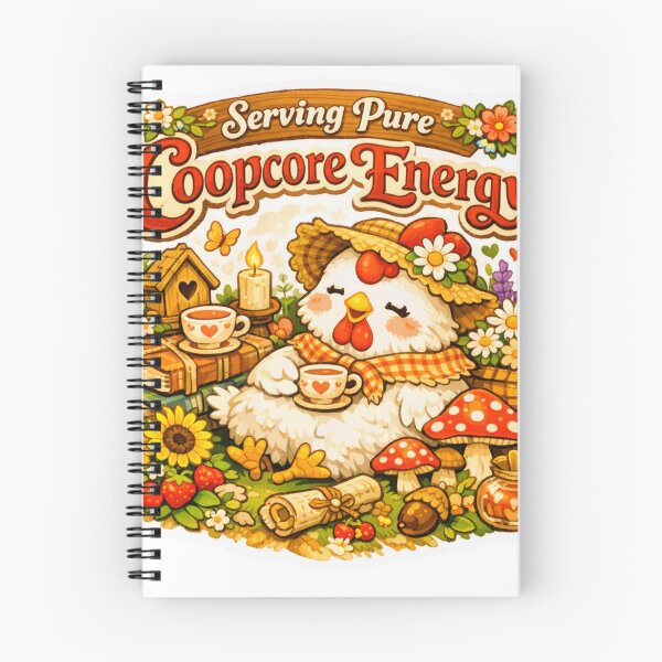 Item preview, Serving Pure Coopcore Energy Cute Cottagecore Chicken designed and sold by Chill Chicken Studio.