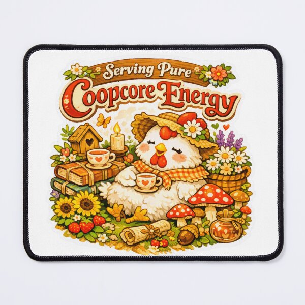 Item preview, Serving Pure Coopcore Energy Cute Cottagecore Chicken designed and sold by Chill Chicken Studio.