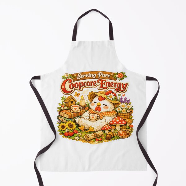 Item preview, Serving Pure Coopcore Energy Cute Cottagecore Chicken designed and sold by Chill Chicken Studio.