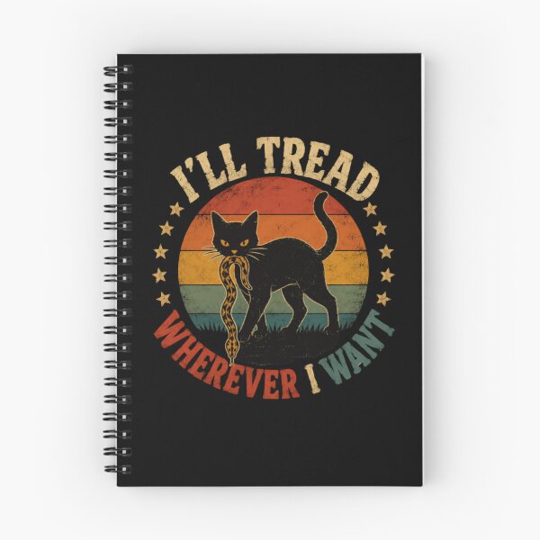 Item preview, I'll Tread Wherever I Want Black Cat Independent Feline Owner designed and sold by SkeletonsDanger.