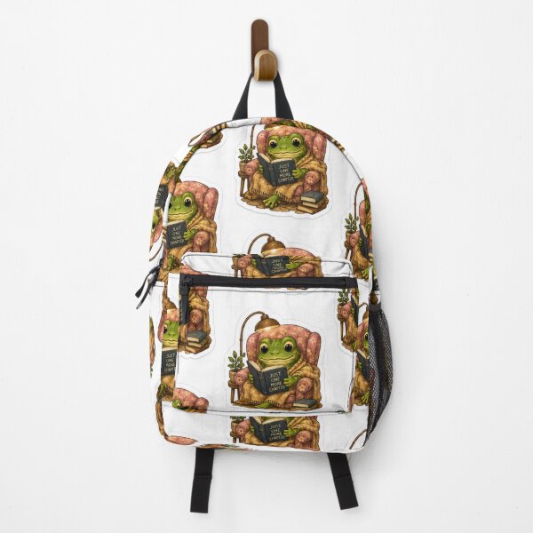 Item preview, Just One More Chapter Frog Sticker designed and sold by AtlasPixel.