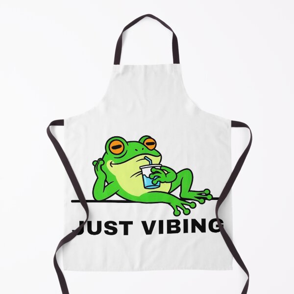 Item preview, Just Vibing Funny Frog Chill Retro Cartoon designed and sold by DigitalArtx-com.
