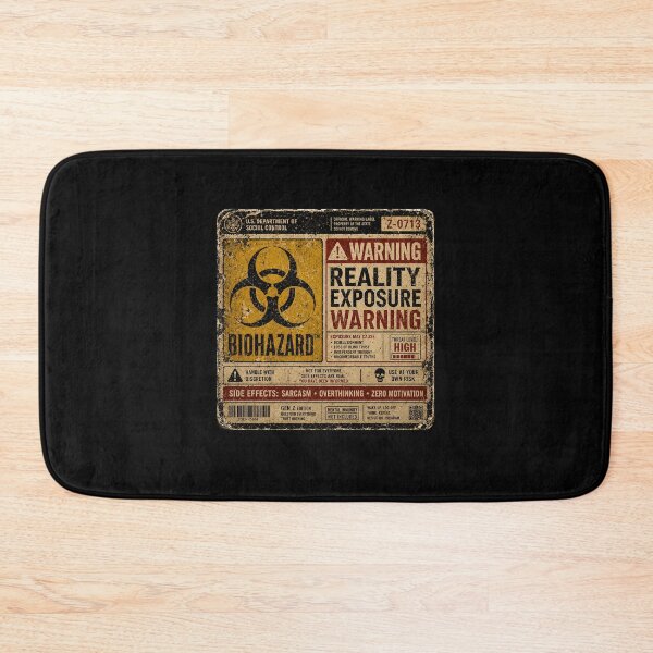 Item preview, SIGNS - Warning Biohazard Reality Exposure Warning designed and sold by MetusArt.