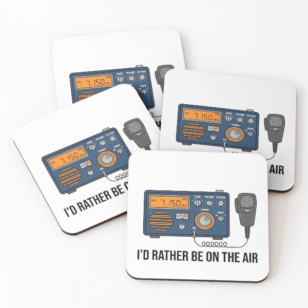 Item preview, I'd Rather Be On The Air – Funny Ham Radio Gift Amateur Radio Operator Quote designed and sold by Sekla-Studio.