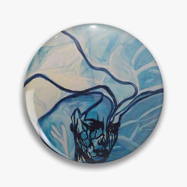 Item preview, Blue teardrop designed and sold by HKrisztinart.