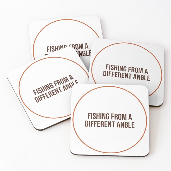 Item preview, "FISHING FROM A DIFFERENT ANGLE" Minimalist Quote  designed and sold by QuirkThreadsCo.