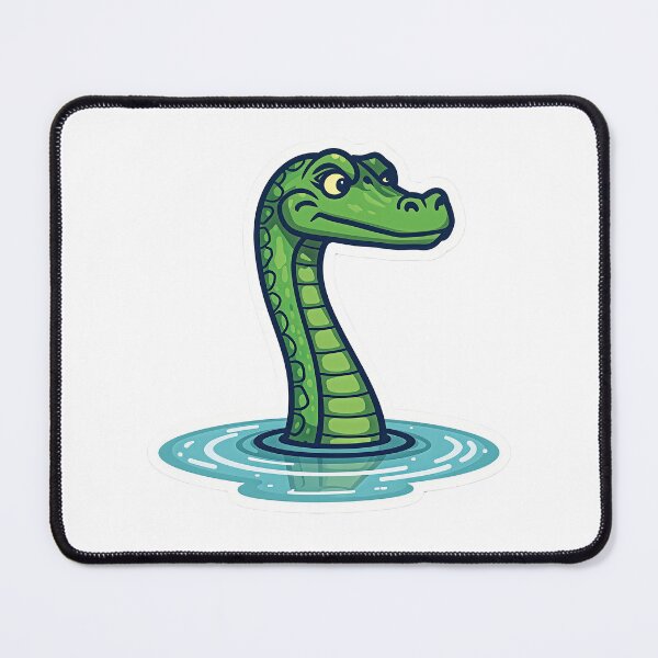 Item preview, Selma Lake Monster – Friendly Cryptid Sticker designed and sold by Artisan Finds Online.