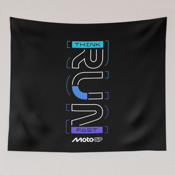 Item preview, Think Run Fast MotoGP Racing Geometric Typography designed and sold by Stotee.