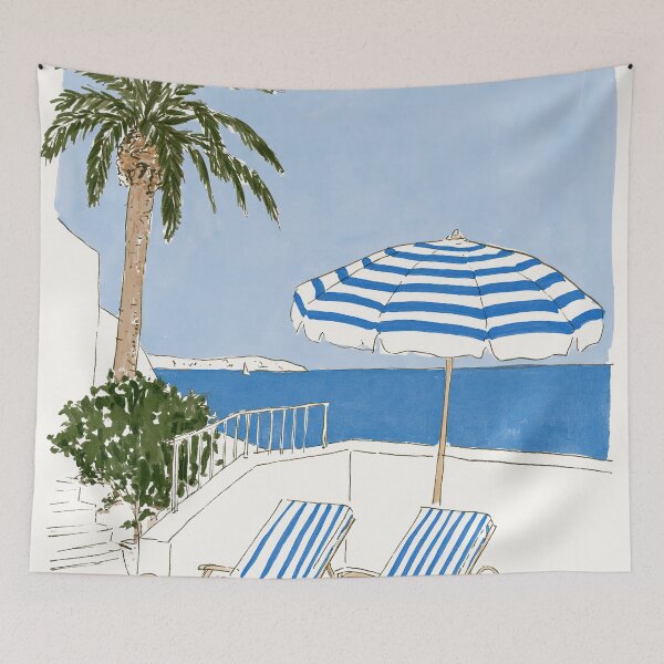 Item preview, Seaside Serenity Under Stripes designed and sold by Venon28.